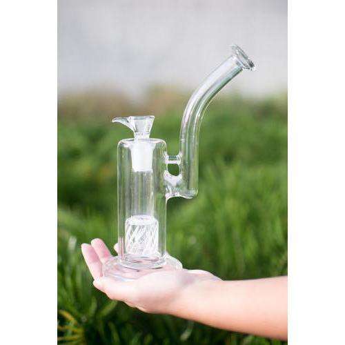 Upright Weed Bubbler with Perc -1Stop Glass