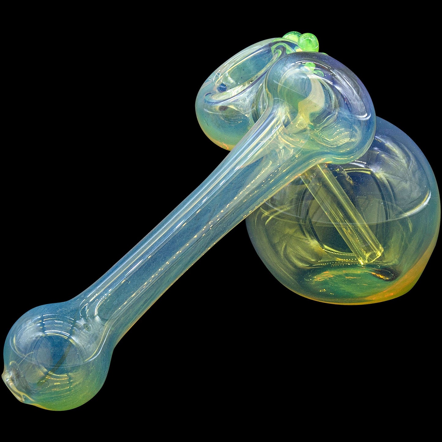 "Silver Sidecar" Fumed Hammer Sidecar Pipe (Various Colors)