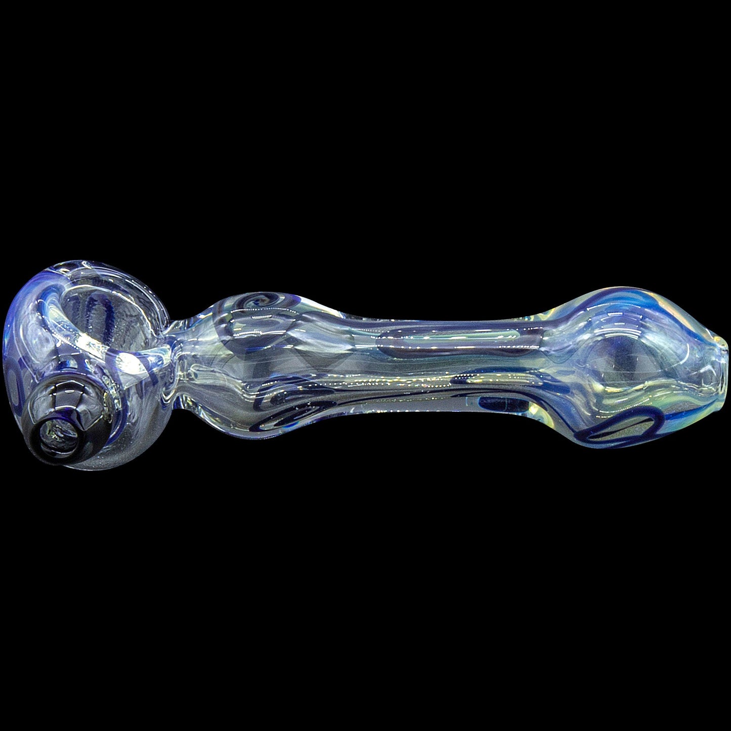 "Painted Warrior Spoon" Glass Pipe