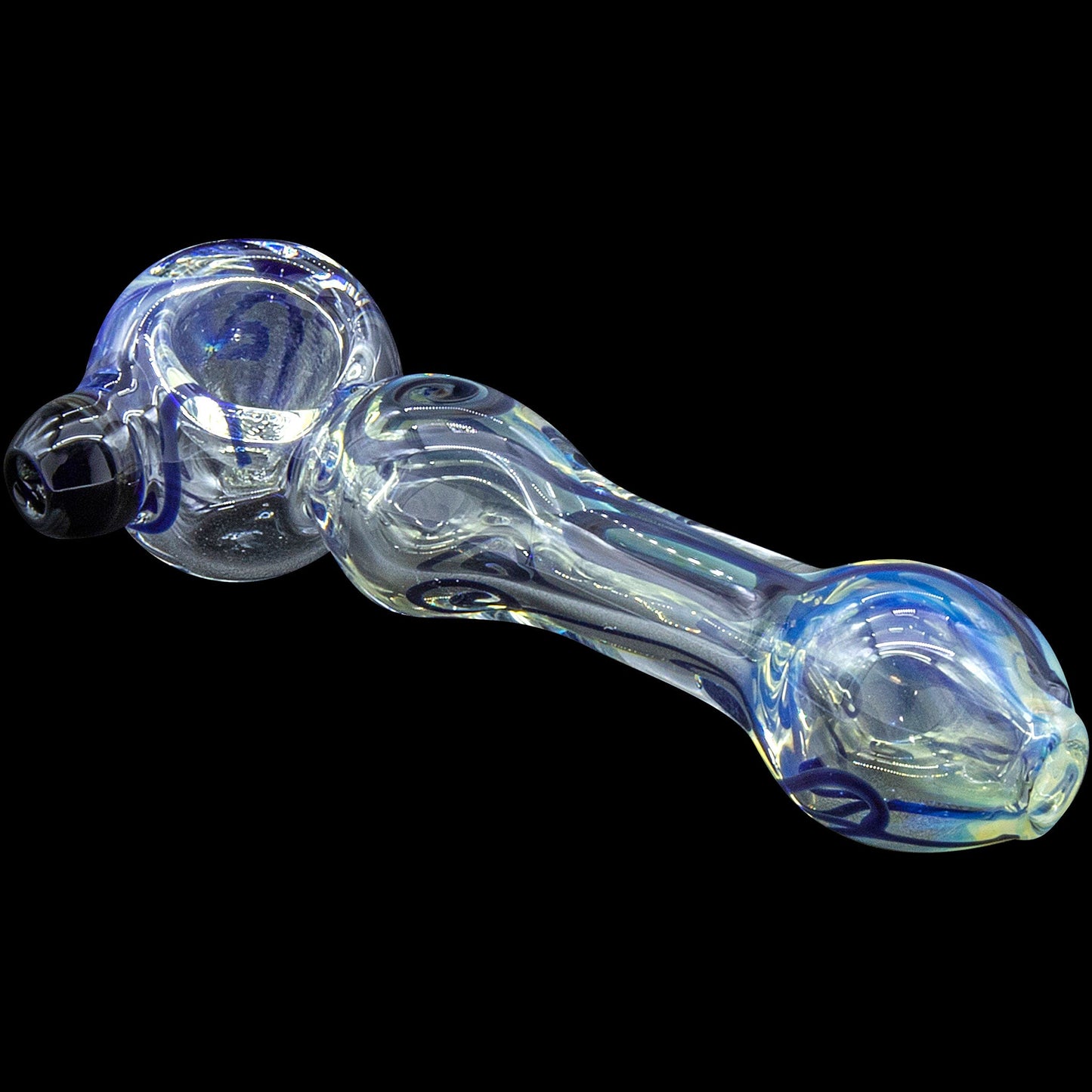 "Painted Warrior Spoon" Glass Pipe