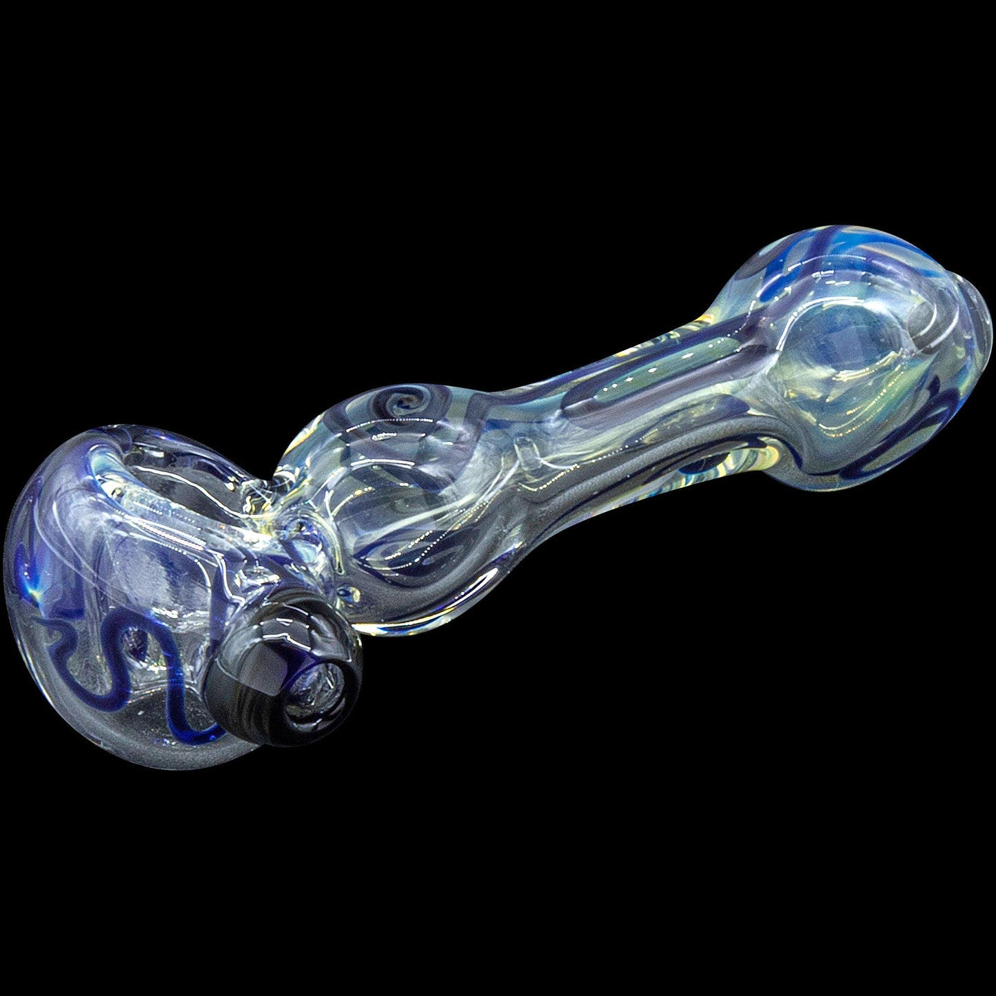 "Painted Warrior Spoon" Glass Pipe