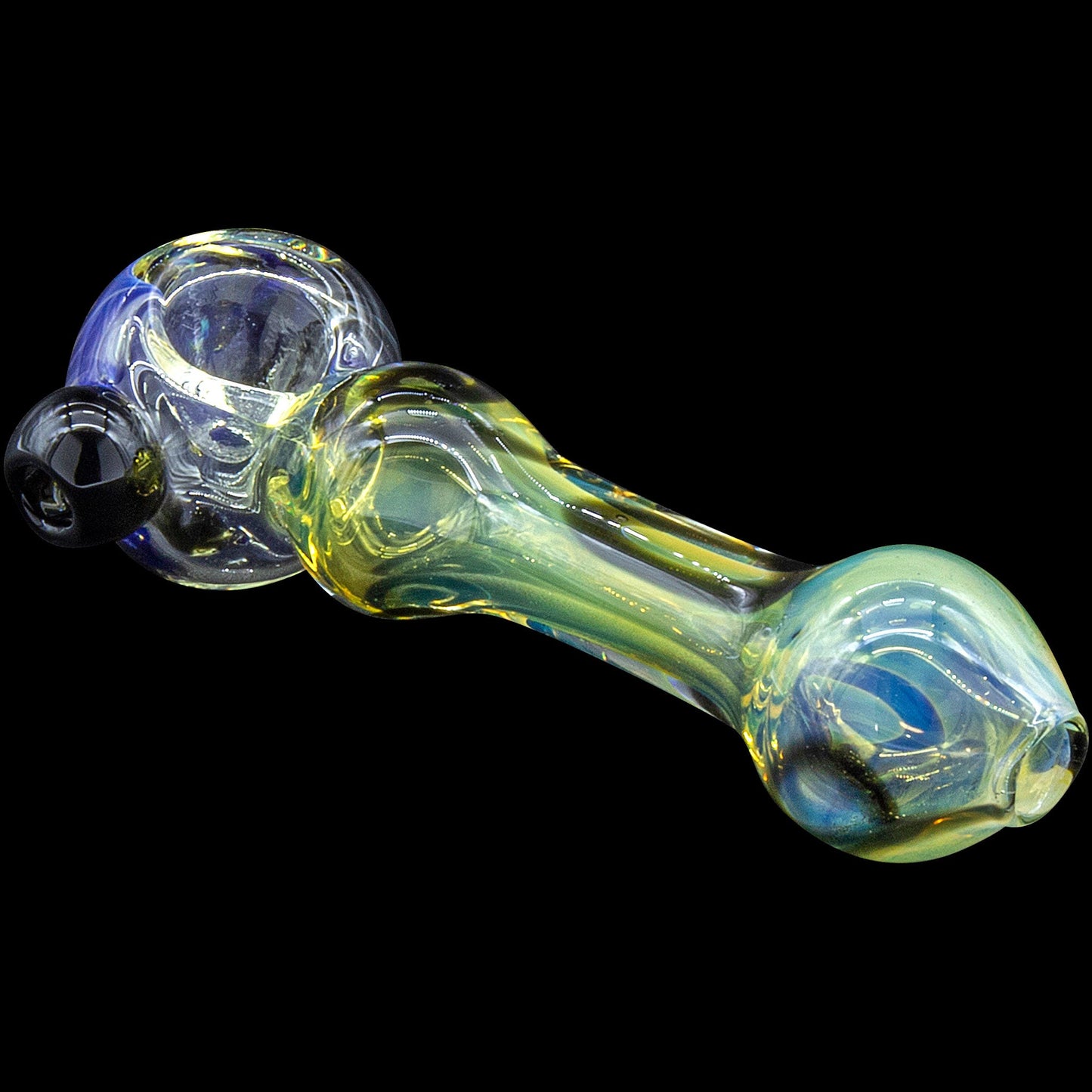 "Painted Warrior Spoon" Glass Pipe